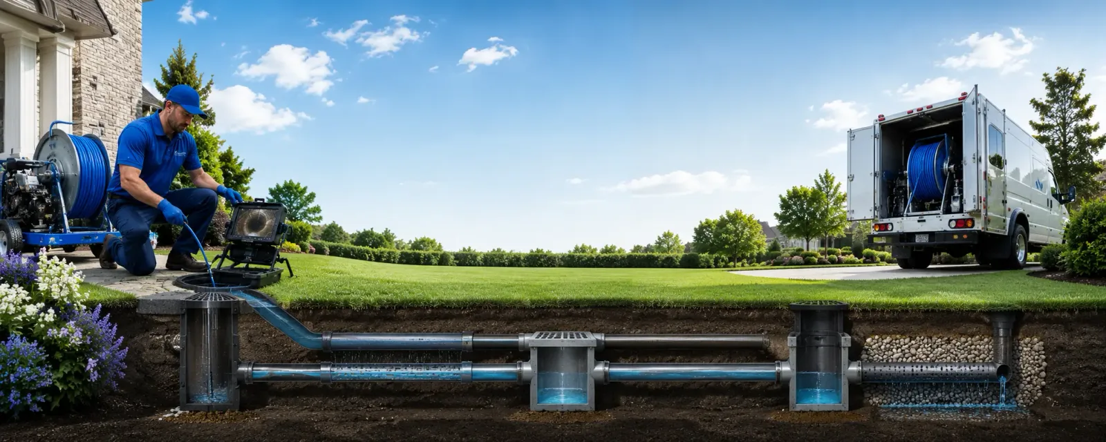 Outdoor drain cleaning information for Bloomington, CA
